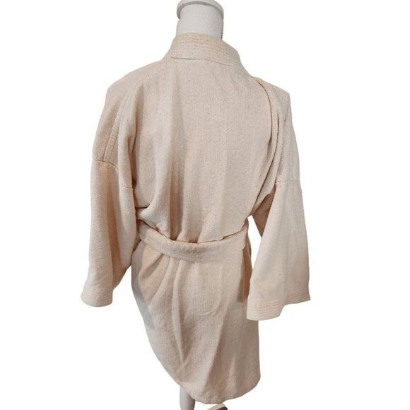 Vintage Sherton Sea Island Terry Velour OS Hotel Off White Robe Private Resort - Picture 4 of 5